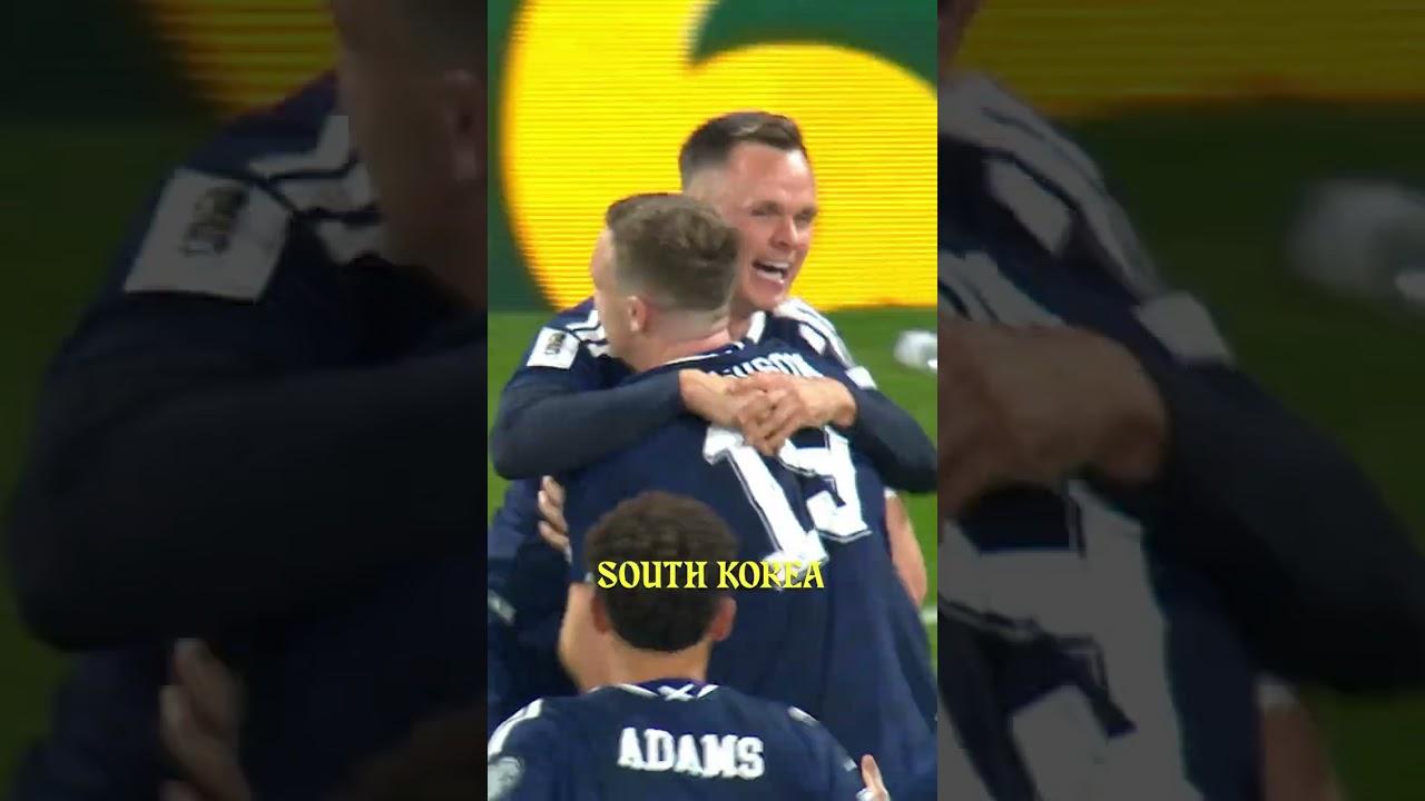 Sound ON! Lawrence Shankland's Denmark Goal Around the World 🌍  #scotland #worldcup