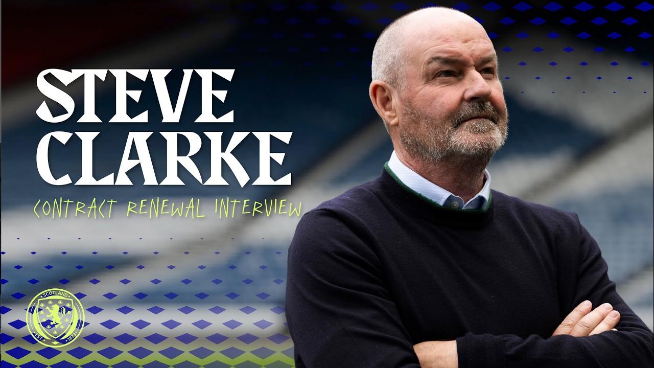 Steve Clarke Contract Renewal Interview | Scotland National Team