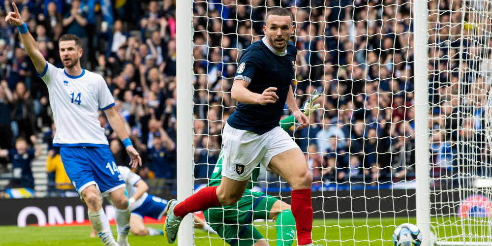 John McGinn celebrates scoring
