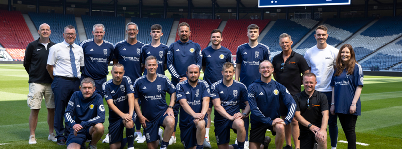 Andy Robertson and the Scotland Homeless World Cup squad