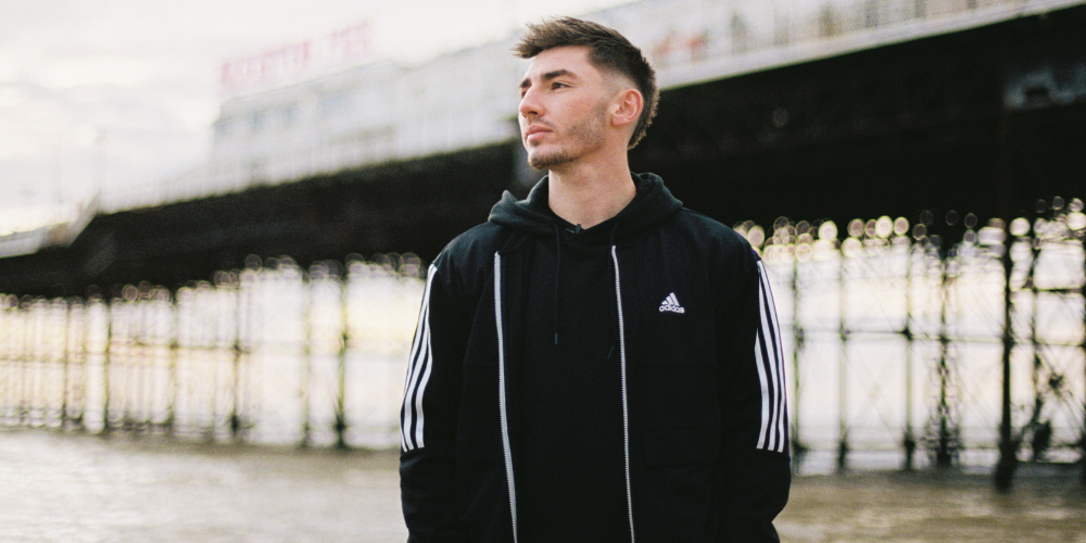 Billy Gilmour photographed at Brighton Pier