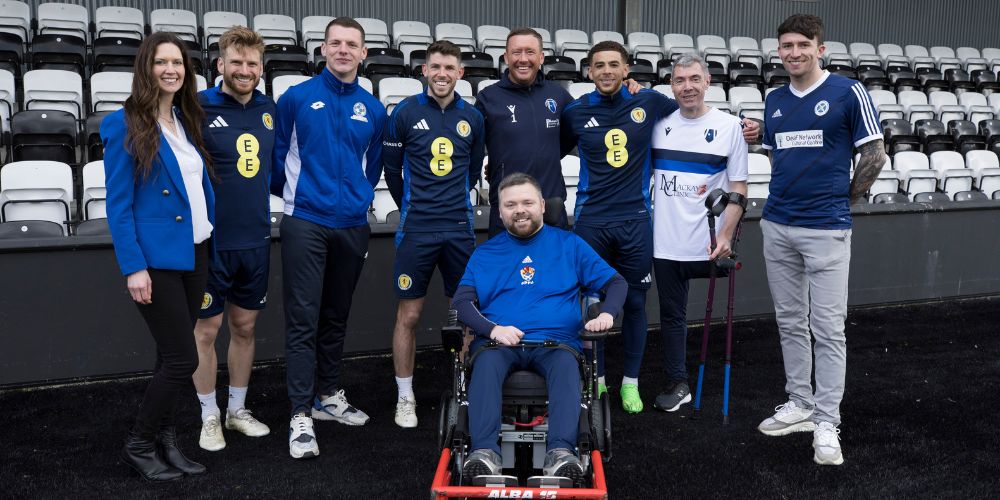 Scottish Para-Footballers meet Men's A players