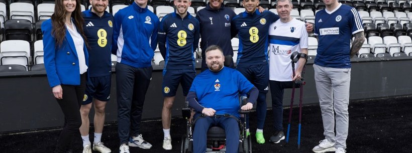 Scottish Para-Footballers meet Men's A players