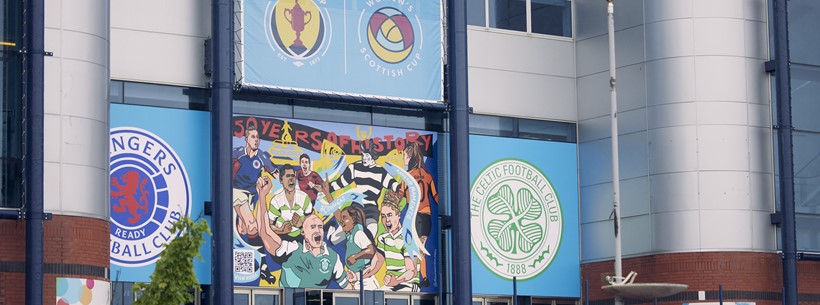 Scottish Gas mural at Hampden Park