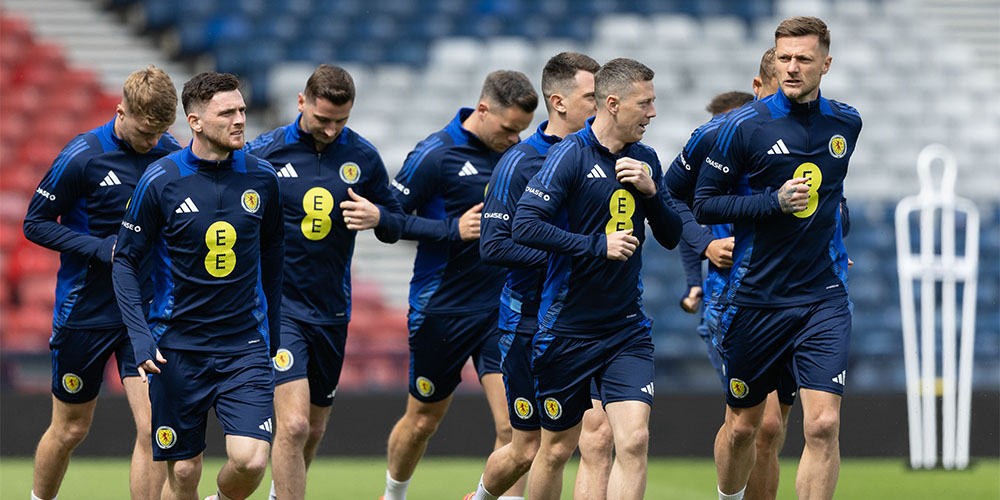 Scotland players training