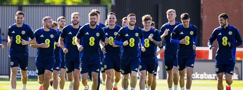 Scotland players training