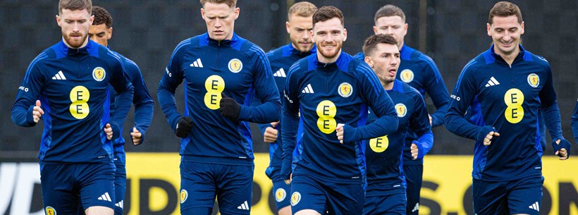 Scotland players training