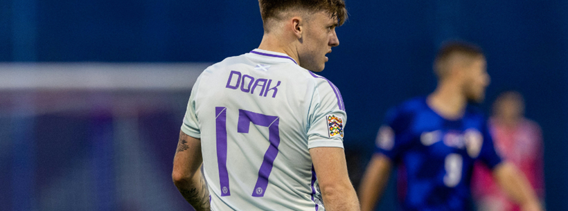 Ben Doak in action for Scotland