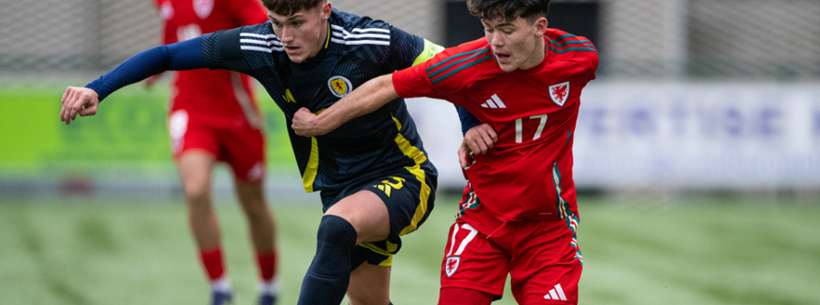 Scotland's Under-16s in Victory Shield action