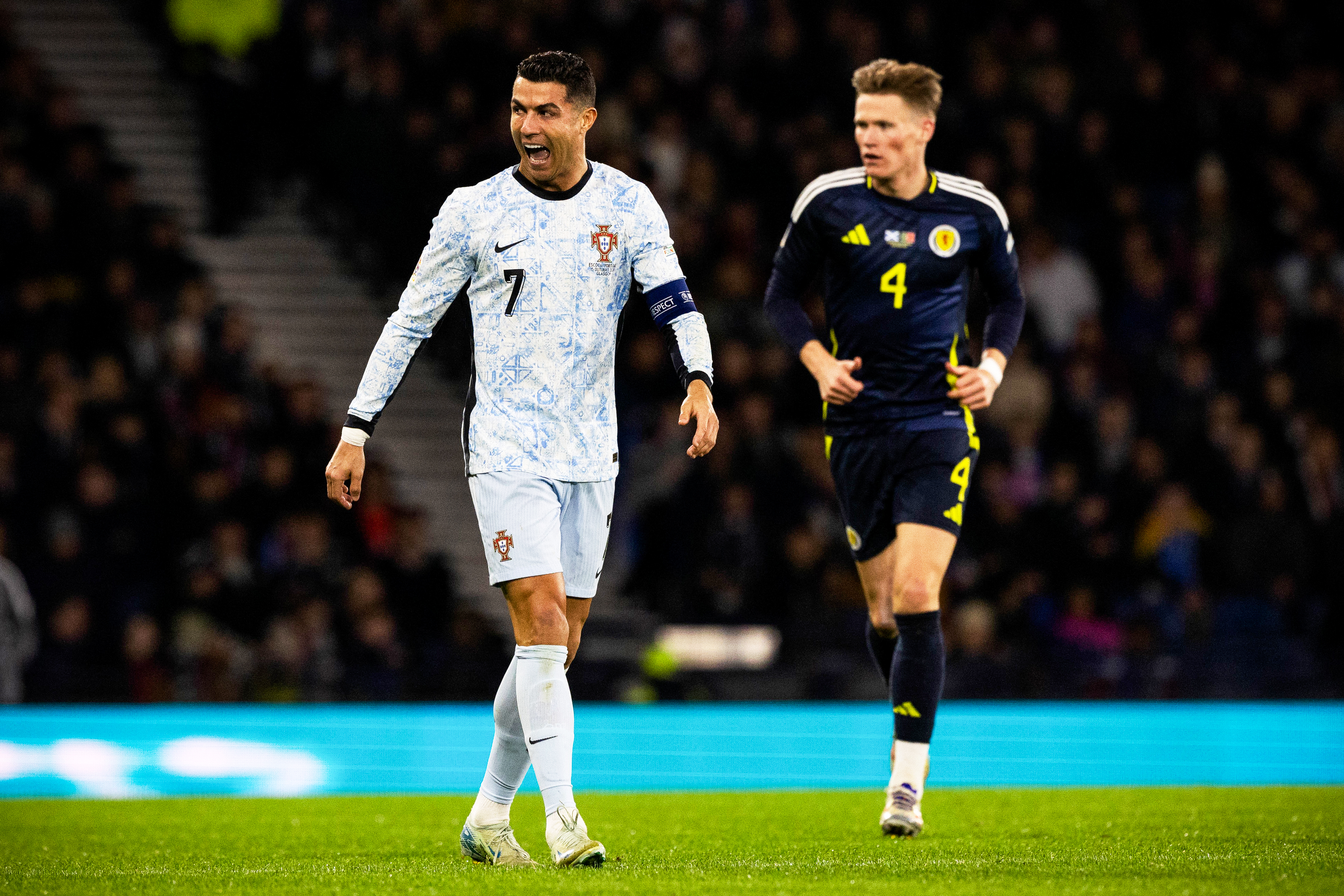 Cristiano Ronaldo and Scott McTominay