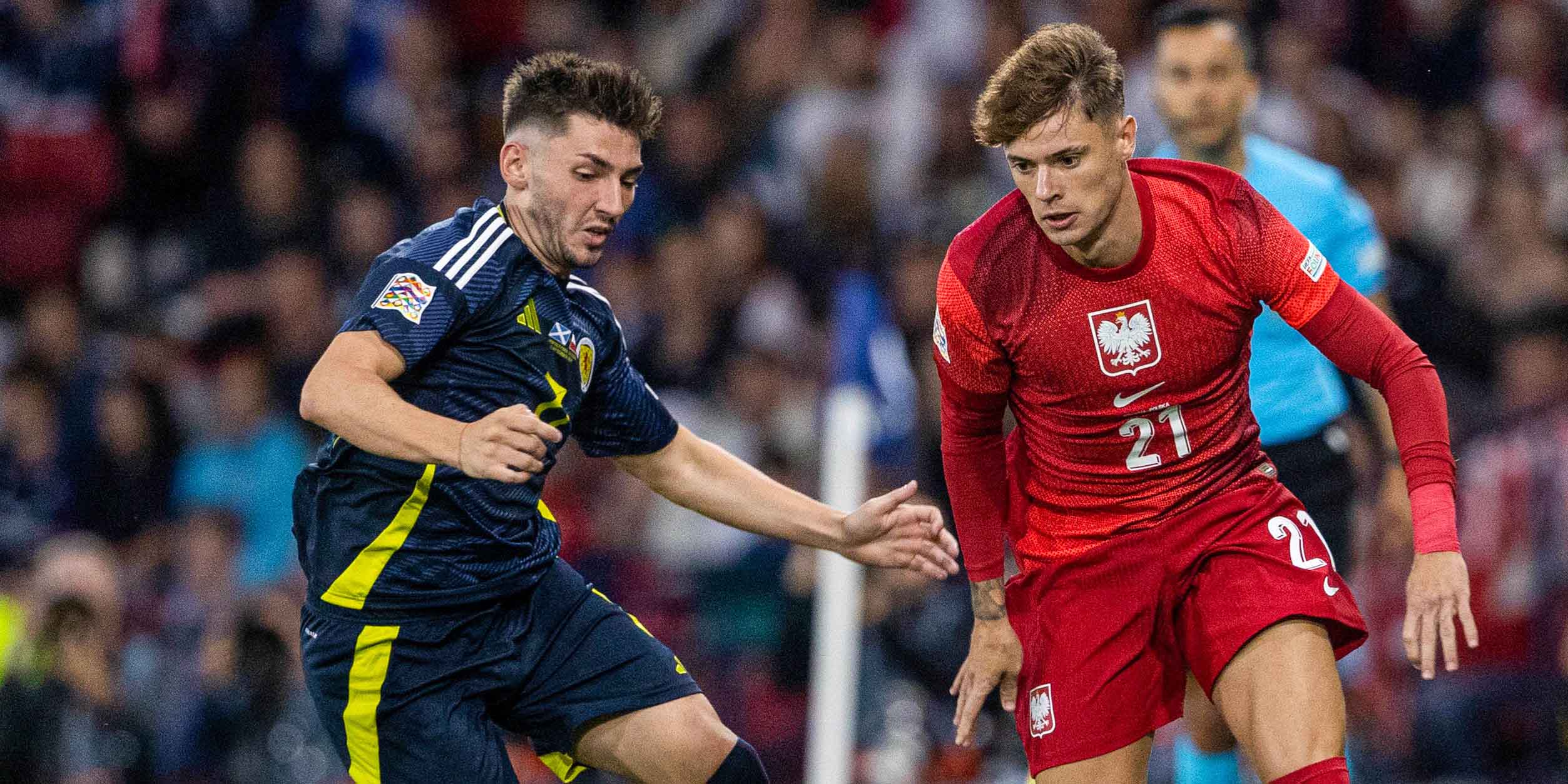 Billy Gilmour playing Poland