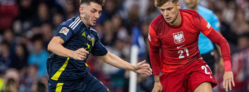Billy Gilmour playing Poland