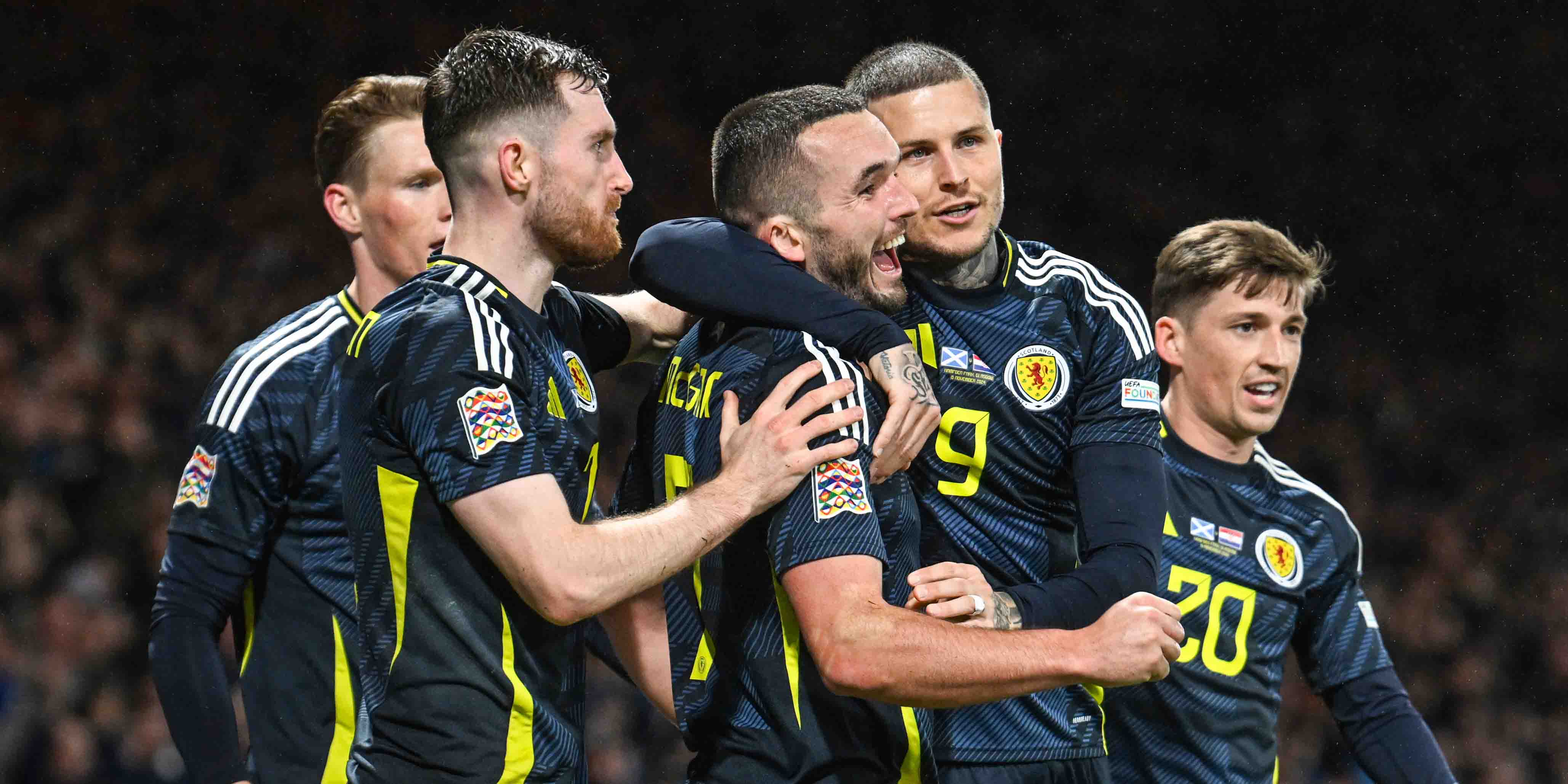 Scotland players celebrating