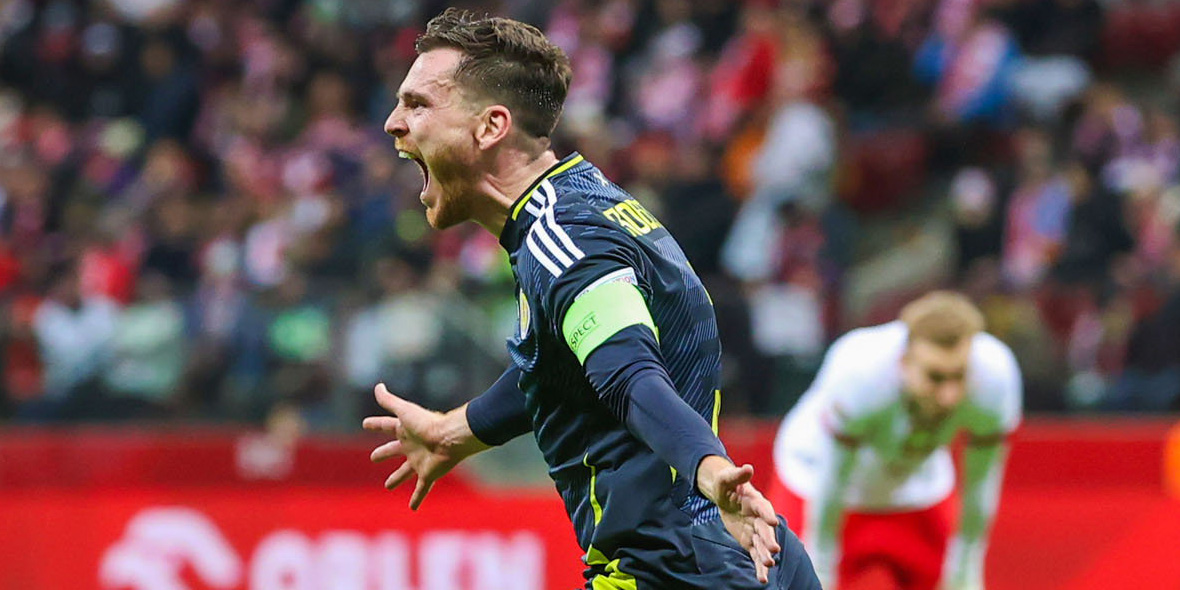 Andy Robertson celebrating