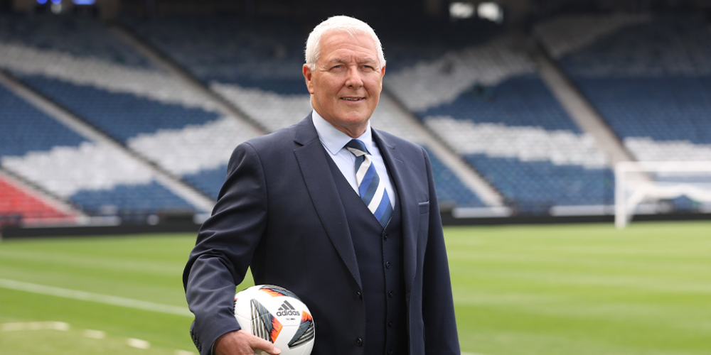Les Gray at Hampden Park
