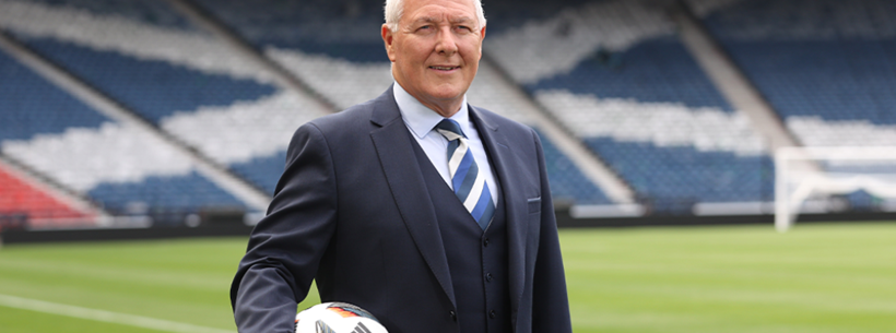 Les Gray at Hampden Park