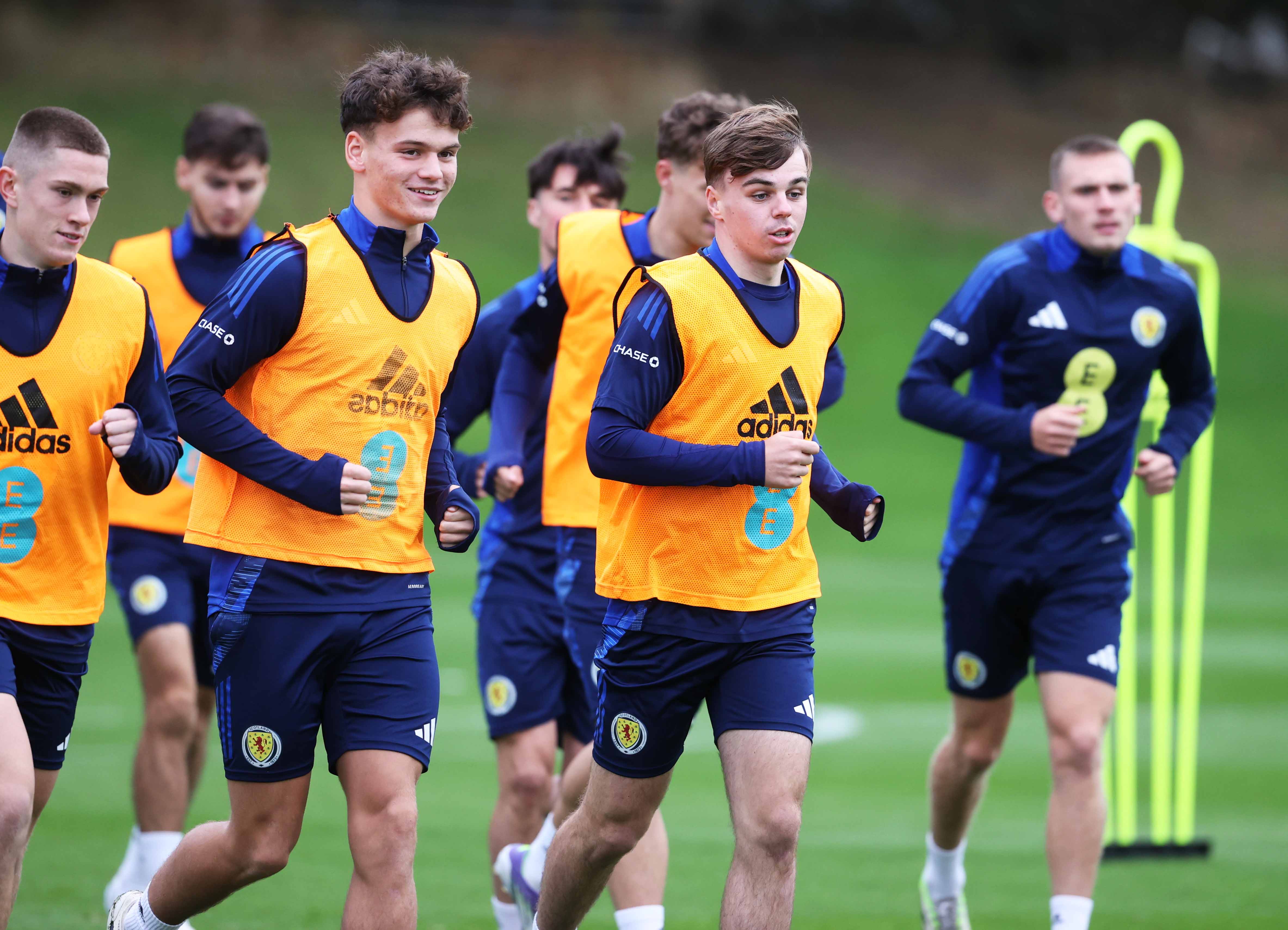 Scotland Under-21s training session at Oriam