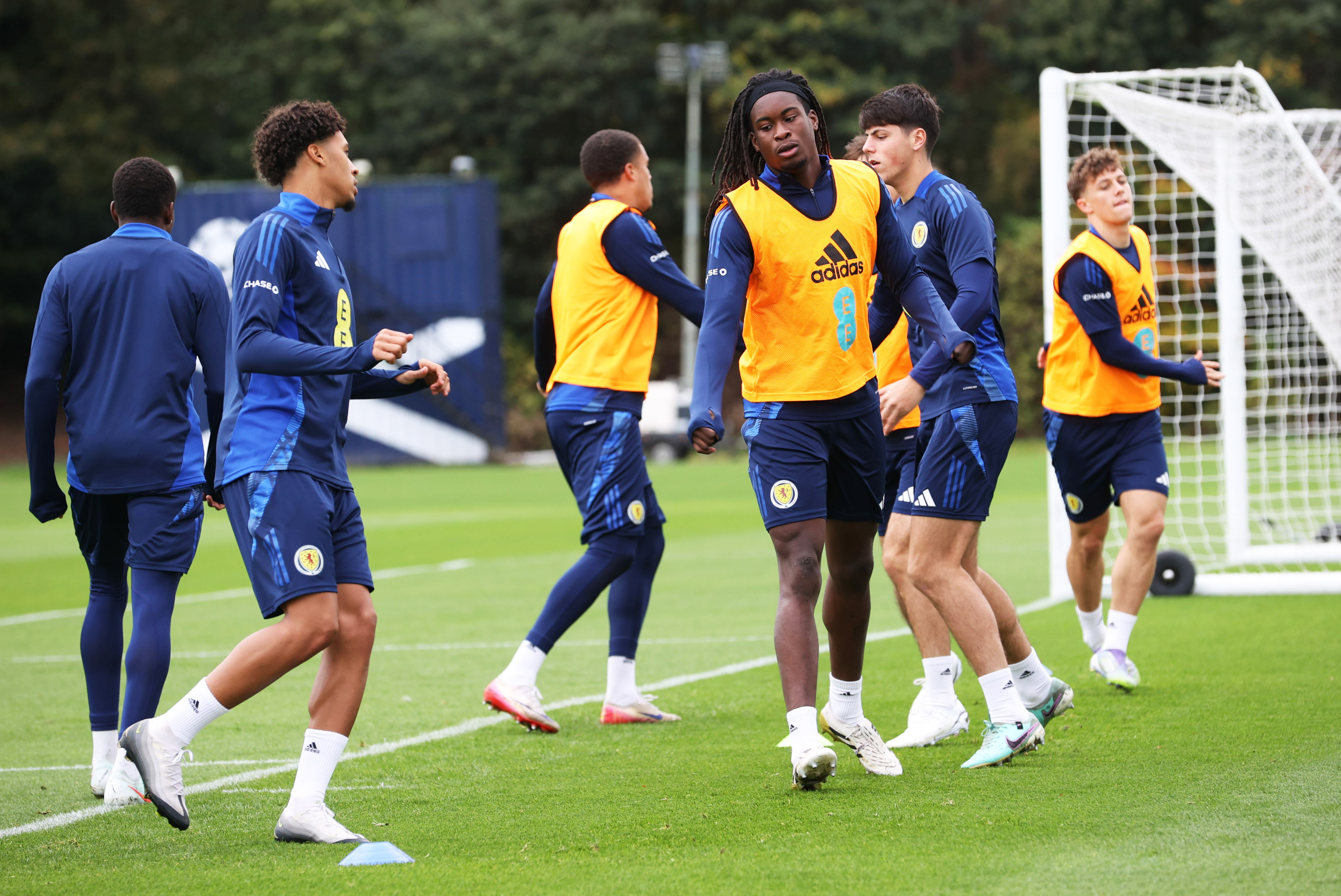 Scotland Under-21s training session at Oriam