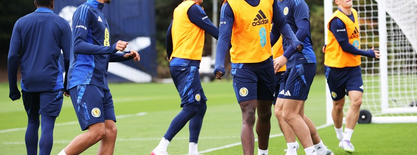 Scotland Under-21s training session at Oriam