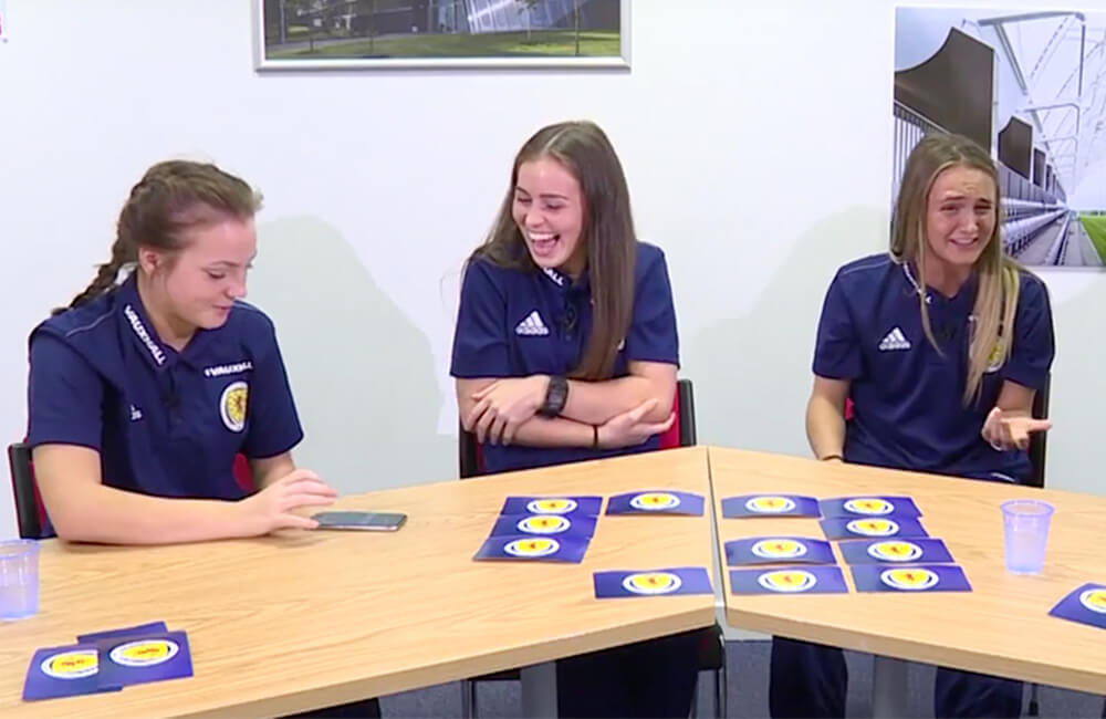 Women's Under-19s compete in Five Second Challenge