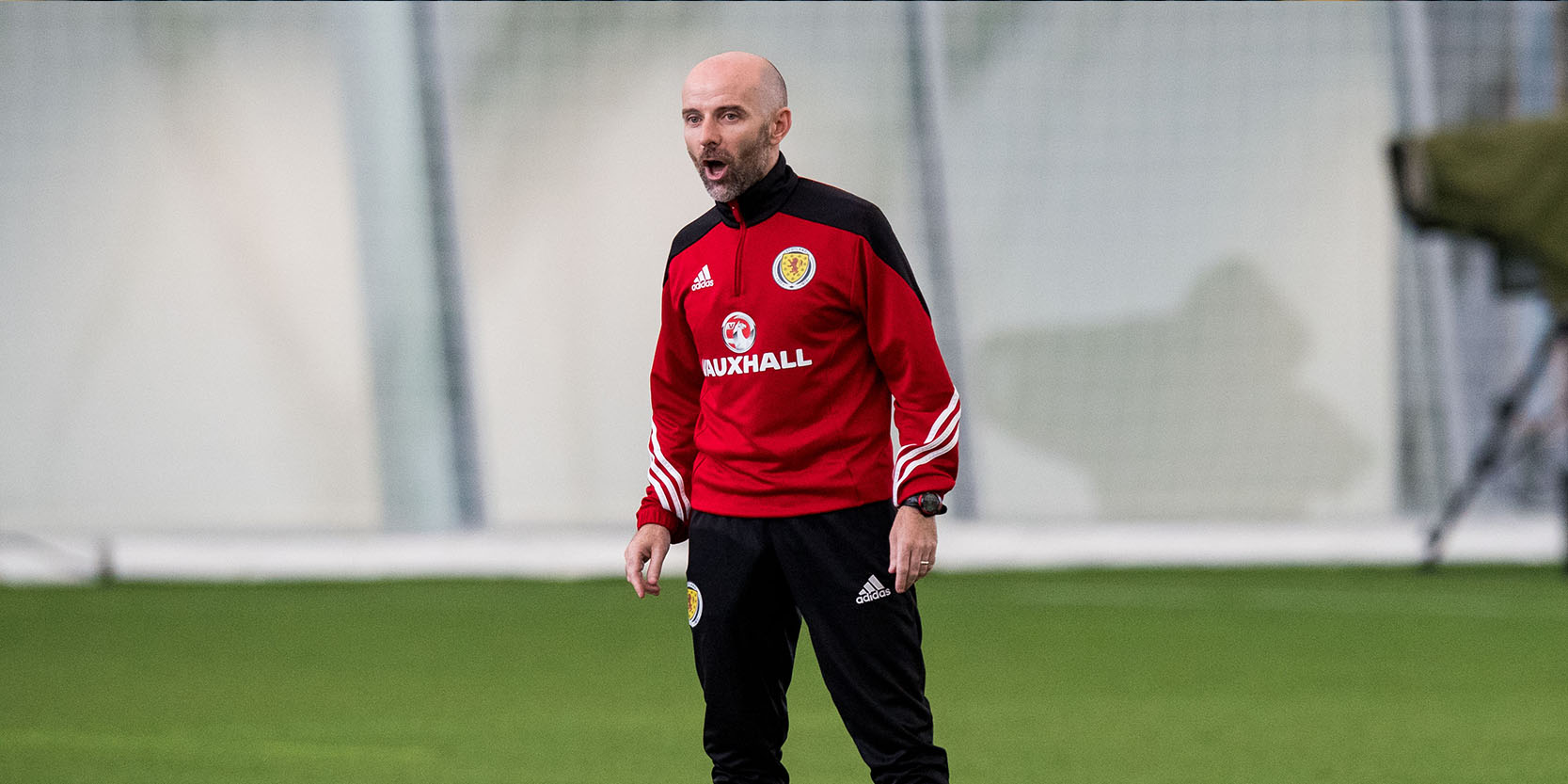 Brian McLaughlin gives instructions to his players