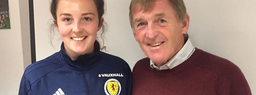 Caroline Weir meets Kenny Dalglish