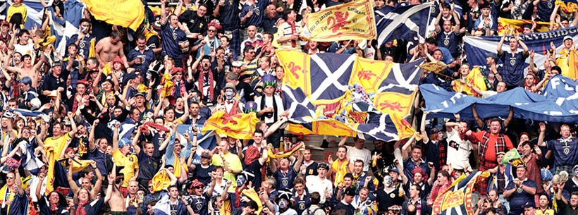 Scotland fans at the 1998 World Cup