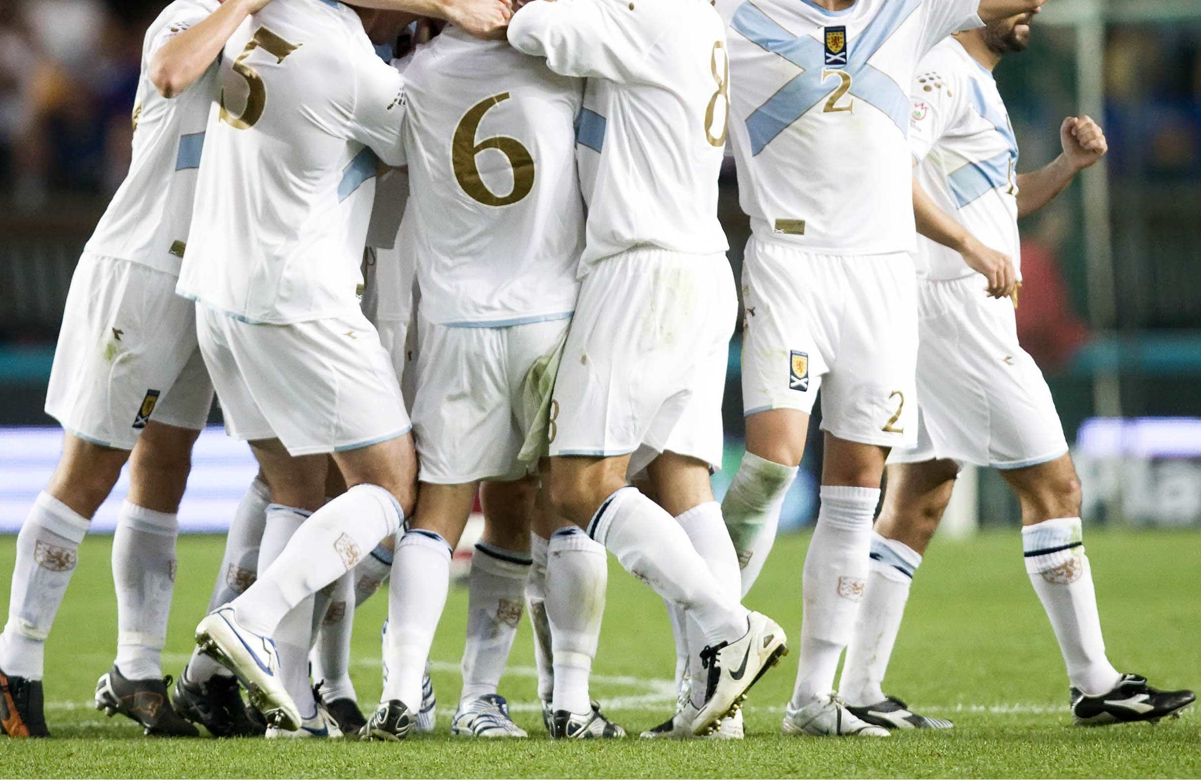Scotland players celebrate