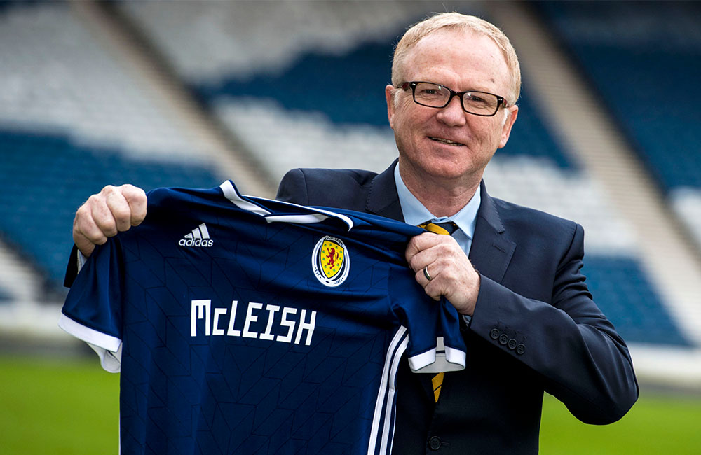 Alex McLeish at Hampden Park