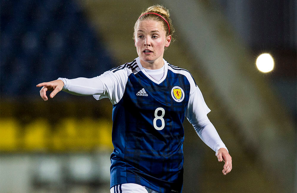 Kim Little in action for Scotland