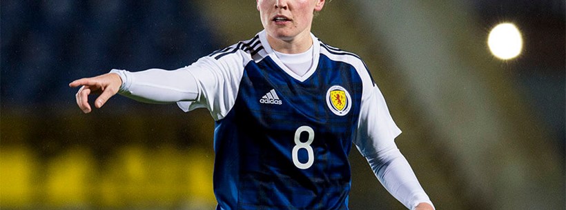 Kim Little in action for Scotland