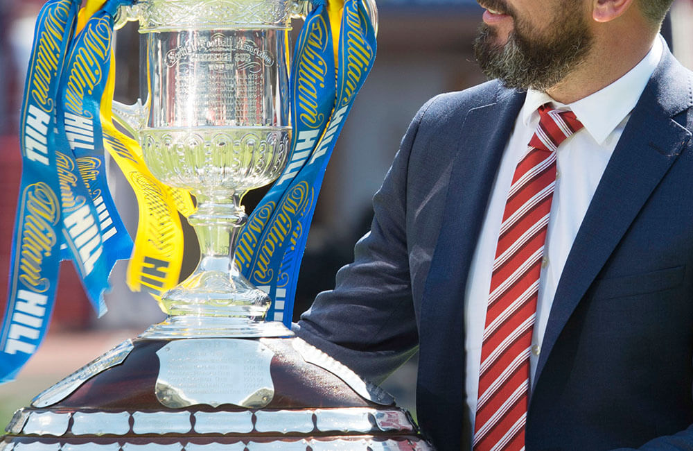Mystery Aberdeen Manager with the Scottish Cup