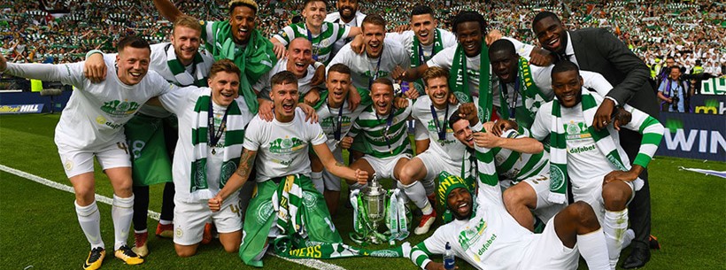 Celtic celebrations following 2-0 win over Motherwell
