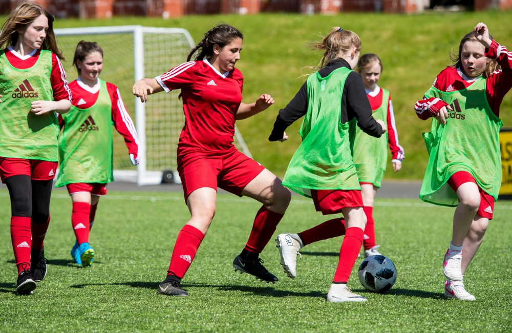Girls grassroots football