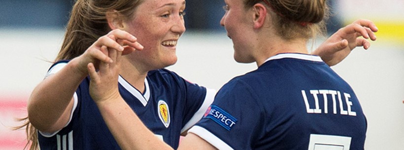 Erin Cuthbert and Kim Little