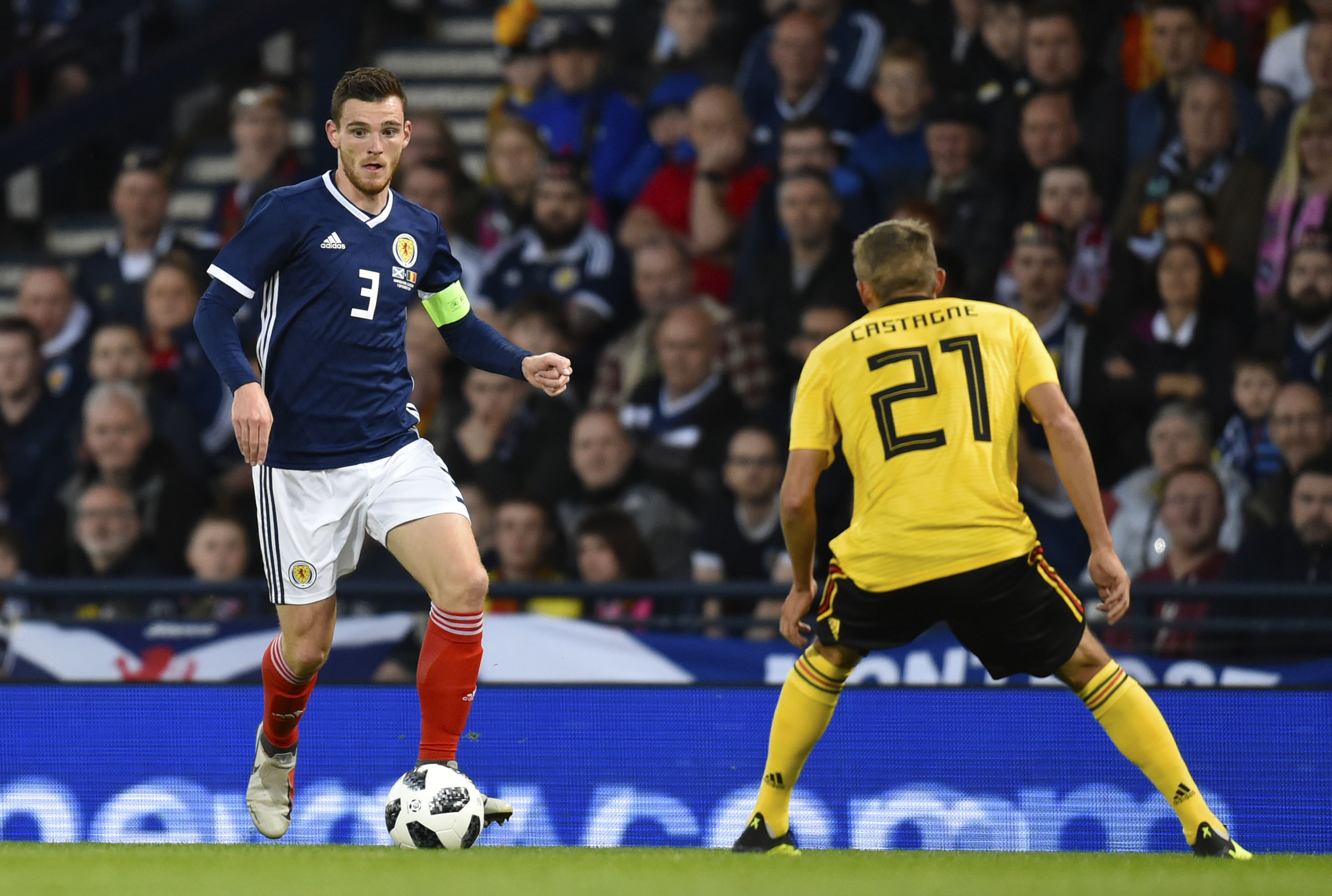 Andy Robertson v Belgium