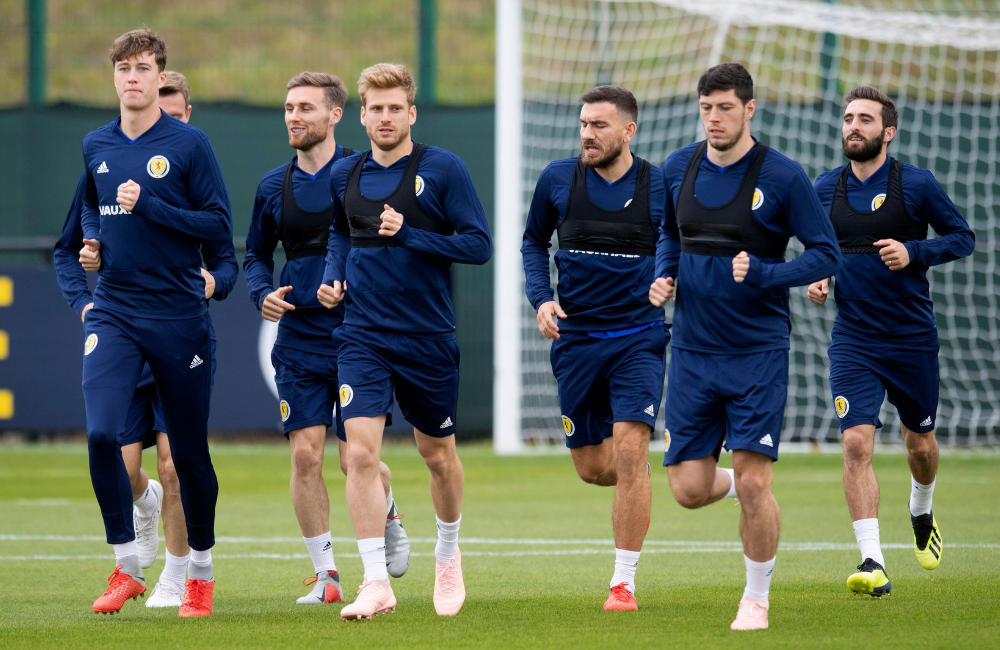 Squad training pre Israel away