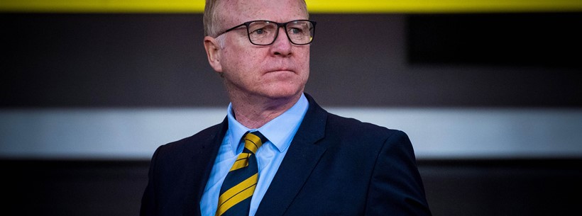 Alex McLeish at Hampden Park