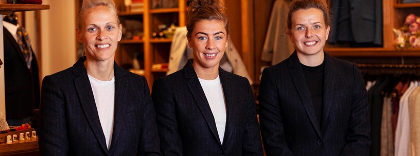 Shelley Kerr, Nicola Docherty and Hayley Lauder