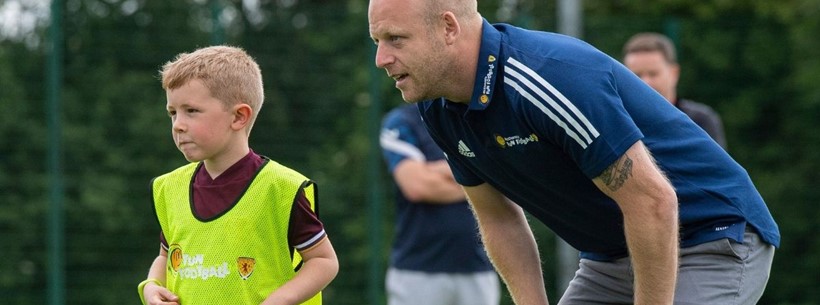 Steven Naismith surprises a free McDonald’s Fun Football Session in Glasgow