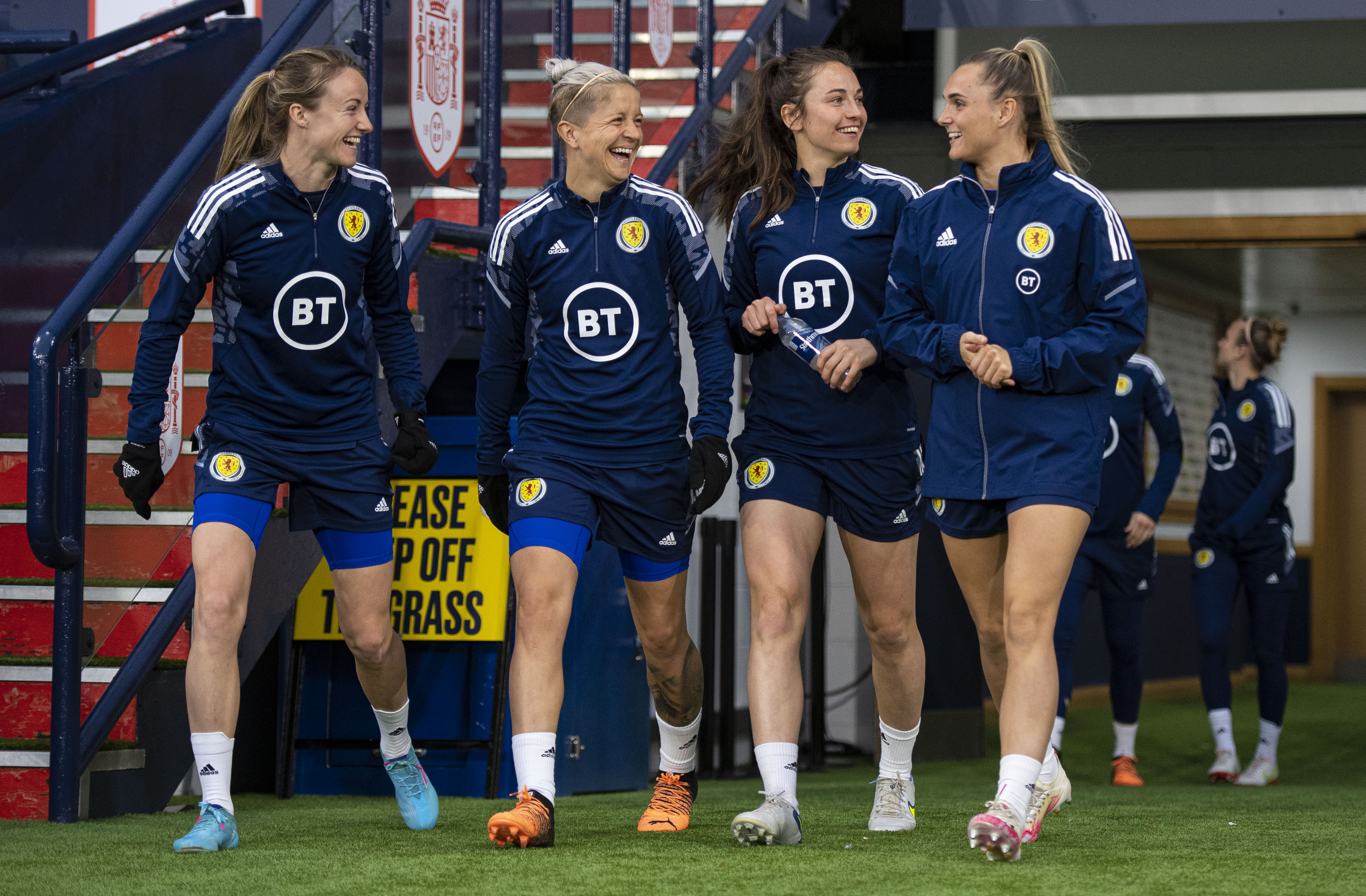 Scotland train at Hampden