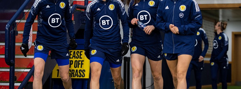 Scotland train at Hampden