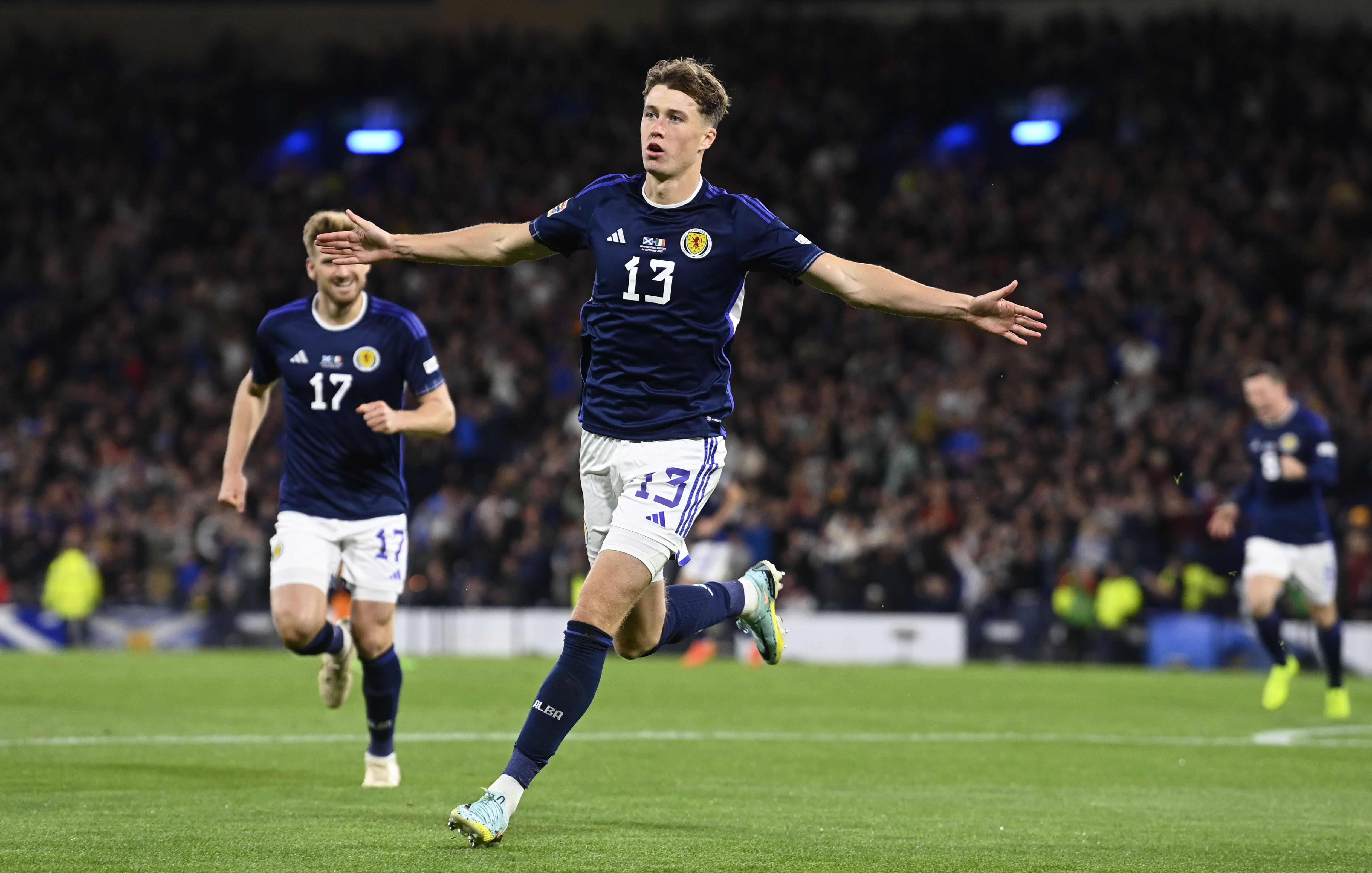 Jack Hendry celebrates at Hampden Park